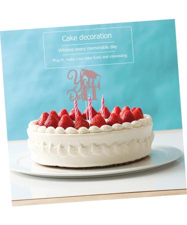 COOLHIYA 10pcs 2021 Graduation Cake Arrangement Graduation Party Supplies Glitter Graduation Pick Class of 2021 Graduation Cupcake Topper High School Grad Trencher Cap Cover Paper Food Golden 13x13.5cm - Buy Online on SooperMarket.com