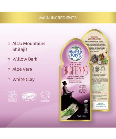 Earth Kiss White Clay & Aloe Vera Brightening Clay (10g) - Buy Online on SooperMarket.com