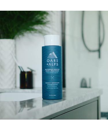 Oars + Alps Mens Body and Face Wash | Vitamin E Infused Skincare | Vegan & Gluten Free | Fresh Ocean Splash | 1 Pack - Buy Online on SooperMarket.com