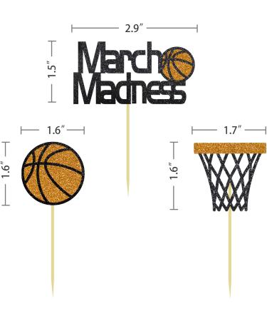 24Pcs Basketball Cupcake Toppers for Basketball Party Decorations Basketball March Madness Cupcake Toppers Basketball Theme Birthday Party Decorations (MIX B) - Buy Online on SooperMarket.com