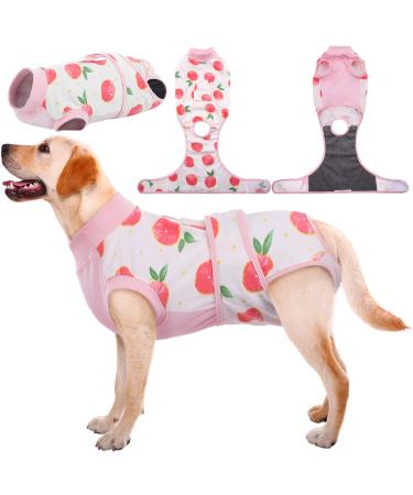 Kuoser Dogebody after op dog body after castration male bitch dog body after op bitch breathable body for dogs after op leakage protection dog anti-wound licking op body dog pink XL (1 Pack) pink orang