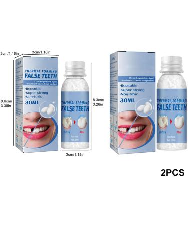 Flipped Warmth Tooth Repair Adhesive 60g Fix Missing & Broken Teeth Ideal for Prosthetics - Buy Online on SooperMarket.com