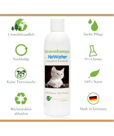 Cat Shampoo No Water | Bio Gentle Care for Sensitive Cats | 250ml Lavaerde - Rinse-Free Formula for Water-Shy Cats - Buy Online on SooperMarket.com