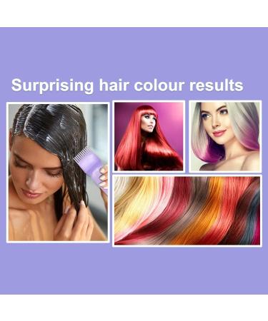 Hair Dye Brush Bottle Root Comb Applicator Bottle Hair Oil Bottle With Comb Hair Dye Bottle Applicator Comb With Graduated Scale For Home Salon Use White+Purple+Pink - Buy Online on SooperMarket.com