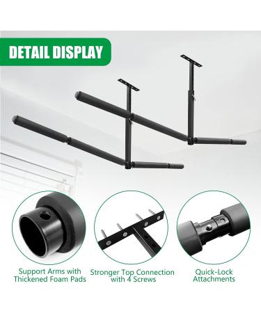 Adjustable Double SUP Surf Paddle Board Storage Rack | Ceiling Mount for Garage & Indoor Use - Buy Online on SooperMarket.com