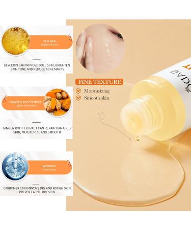 Skincare Set for Teenage Girls - Turmeric Skin Care Sets & kits - Gifts for Her - Pamper Skincare Set - Women Gift Sets with Face Soap-Face Serum-Face Cream-Toner-Mask*4 - Buy Online on SooperMarket.com
