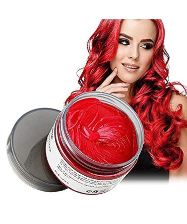 Natural Red Hair Wax EFLY 4.23 oz - Disposable DIY Hairstyle Mud Cream for Party Cosplay - Easy to Clean - Buy Online on SooperMarket.com