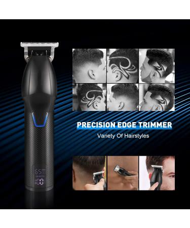 Karrte Professional Hair Clippers and Trimmer Kit for Men - Cordless Barber Clipper Set for Hair Cutting and Beard Grooming - Black - Buy Online on SooperMarket.com