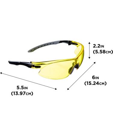 Keen Shooting Safety Glasses with Yellow Lenses - ANSI Z87.1+ & CE Rated Black/Gray - Buy Online on SooperMarket.com