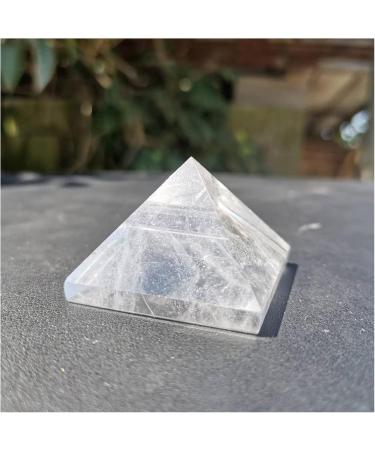 Natural Crystal Rough 40mm Natural Clear Quartz Crystal Stone Transparent Crystal Pyramid dingchi - Buy Online on SooperMarket.com