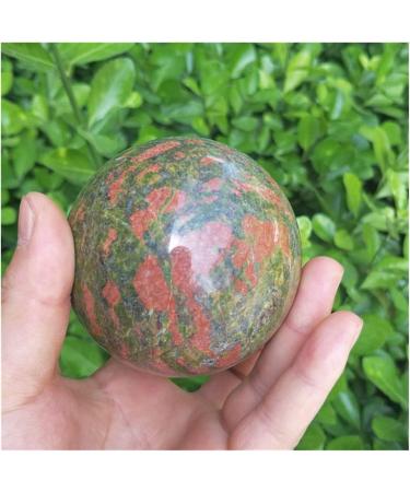 Natural Crystal Rough Natural Sphere Natural Green Flower Crystal Quartz Epidote Stone Ball Sphere 1pc for Decoration Gift Decoration feng Shui. 60-70mm - Buy Online on SooperMarket.com