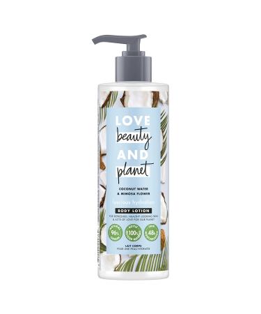 Love Beauty And Planet Coconut Water and Mimosa Flower Vegan Body Lotion Luscious Hydration for Dry Skin 400ml