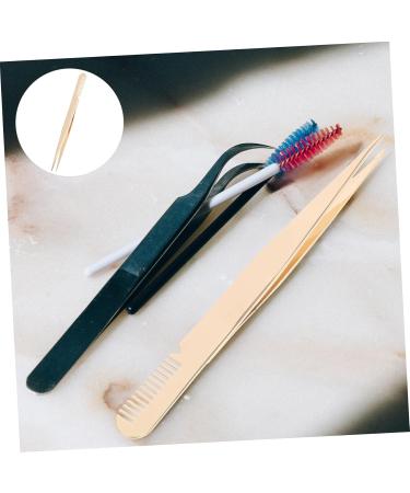 Gogogmee Eyelash Tweezers Eyelash Clamp Lash Tweezers with Comb Metal Lash Tweezers Lash Clamp Tweezers Eye Lash Tweezers for Women Eyebrow Tweezers with Comb Beauty Tools Tweezers for Men - Buy Online on SooperMarket.com