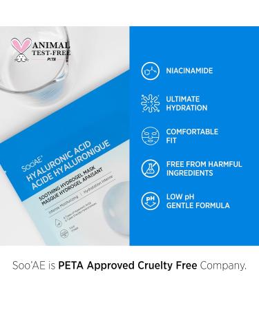 Buy SOOAE Hyaluronic Acid Soothing Hydrogel Mask - Vitamin C & Hydrating Facial Mask for Glowing Skin | International Shipping Available - Buy Online on SooperMarket.com