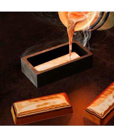 Graphite Ingot Mold for Gold Silver Casting - 90 x 40 x 20 mm - 1000g Gold/500g Silver - Buy Online on SooperMarket.com