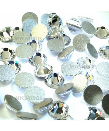 CRYSTAL (001) clear Swarovski 2058 Xilion Rose 6ss 2mm Tiny flatback No-Hotfix rhinestones ss6 nail art 144 pcs (1 gross)