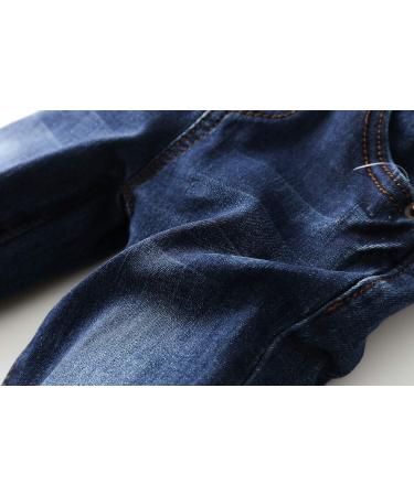 KIDSCOOL SPACE Baby Boy Girl Jean Overalls | Toddler Slim Cute Denim Jumper 18-24 Months Blue-2086 - Buy Online on SooperMarket.com
