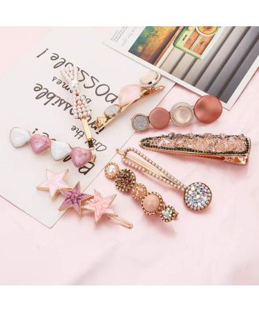 8 Pcs Pearl Hair Clips | Fashion Metal Hair Accessories for Women & Girls - Buy Online on SooperMarket.com