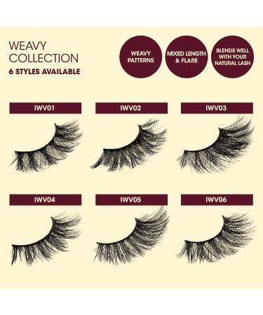 i-ENVY 2 Pairs False Eyelashes - Natural Fullness Lightweight Lashes - Textured 3D Effect - Unique Woven Pattern Lashes - (04) - Buy Online on SooperMarket.com