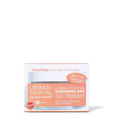 Urban Skin Rx 3-in-1 Combination Skin Cleansing Bar with Salicylic Acid - 2 oz | Daily Cleanser, Exfoliator, and Mask for Improved Skin Tone and Texture - Buy Online on SooperMarket.com