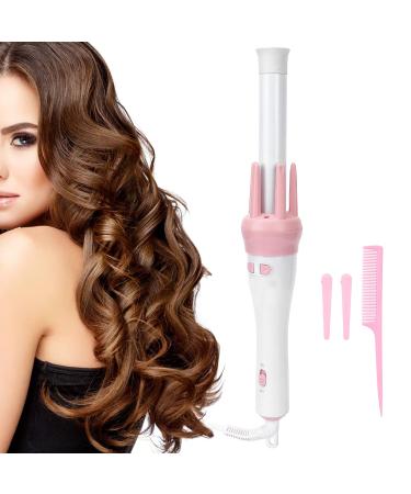 Curling Iron Automatic Rotating Iron Professional Curling Iron Wand Ceramic Electric Curling Wand 110-240V Auto Rotating Hair Waver Curling Wand Fast Heats Up Hair Curler (US US Plug