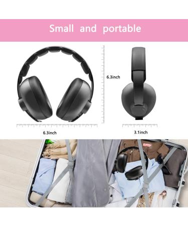 Baby Noise Cancelling Headphones for Ultimate Ear Protection - Ideal for Infants and Toddlers during Sleep, Airplane Travel, and Fireworks - Black - Buy Online on SooperMarket.com