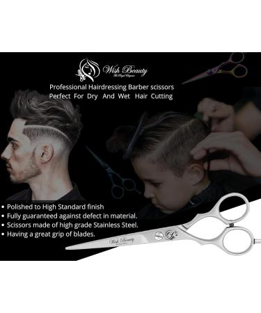 Wishbeauty Hairdressing Scissors for All Hair Type Hair Cutting Scissors for Hairdressers Barbers Professionals Personal use and for Beard or Moustache Trimming - Buy Online on SooperMarket.com