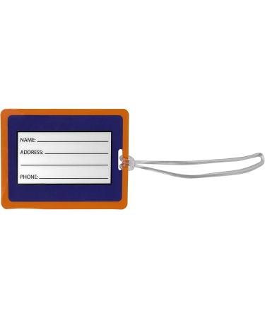 Siskiyou NCAA Clemson Tigers Vinyl Luggage Tag 2pk - Orange - One Size - Buy Online on SooperMarket.com