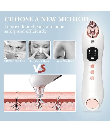 Blackhead Remover Pore Vacuum with Hot Ice Compress | USB Rechargeable & Water Spray | Electric Facial Cleanser for Acne Removal - Buy Online on SooperMarket.com