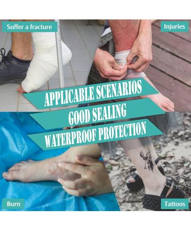 Waterproof Foot Cover for Shower Adult Cast Covers Protector for Shower Leg Shower Boots for Foot After Surgery Shower Boot Cast Cover for Foot (Adult Ankle) - Buy Online on SooperMarket.com