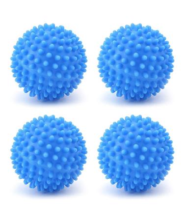Yiyer Laundry Dryer Balls Set of 4 Eco Friendly Fabric Softener Alternative Clothes Will Come Out Soft Fluffy Fewer Wrinkles and Less Static Cling