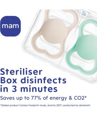 MAM Air Night Soothers 16+ Months (Pack of 2) Glow in the Dark Baby Soothers with Self Sterilising Travel Case Newborn Essentials Blue (Designs May Vary) Blue Night 1 12+ M Soother - Buy Online on SooperMarket.com