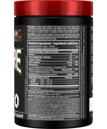 ALLMAX Nutrition Aminocore Bcaa - 8g Bcaas - 100% Pure Branch Chained Amino Acids - Gluten Free 315 gram White Grape White Grape 30 Servings (Pack of 1) 8g Bcaas - Buy Online on SooperMarket.com