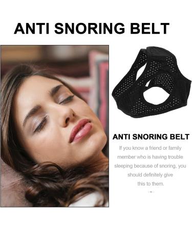 Adjustable Anti-Snoring Chin Strap for Men and Women - Stop Snoring and Improve Sleep Quality - Breathable and Adjustable Design - Black - Buy Online on SooperMarket.com