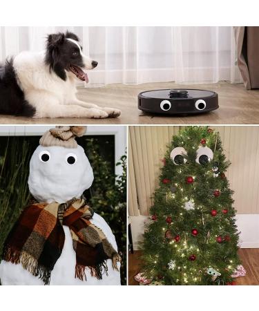 Large Self-Adhesive Wiggle Googly Eyes Set for DIY Crafts - 12 Pieces, 2-5 Diameter Size - Black and White Plastic Giant Wiggle Eyes for Home Decoration - Buy Online on SooperMarket.com