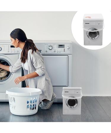 VILLCASE Washing Machine Shaped Laundry Container Large Capacity Metal Box Laundry Tin For Case With Handle Washing Box - Buy Online on SooperMarket.com