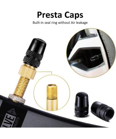 Cycling Tire Tools Set with Presta to Schrader Adapter and Valve Caps - 15 Pieces | Bike & Car Tire Valve Converter Kit - Buy Online on SooperMarket.com
