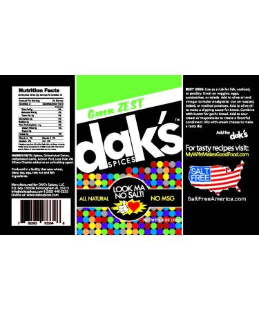 DAK's Spices Lean Green Trio - Salt and MSG Free Blends for Poultry, Seafood, and Veggies - Buy Online on SooperMarket.com