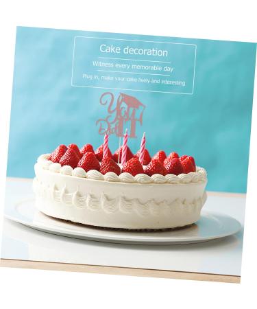 Warmhm 20 Pcs 2021 Graduation Cake Arrangement Cover Rose Goldx2pcs 13x13.5cmx2pcs - Buy Online on SooperMarket.com