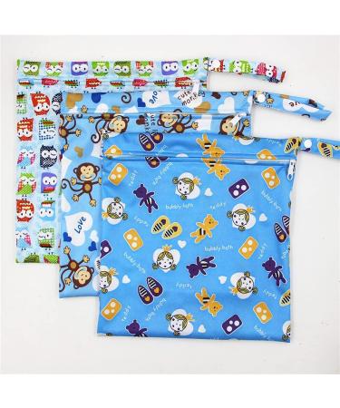 Baby Diaper Bag Wet Dry Organizer - Waterproof Zipper Bag, Reusable Cloth Wet Bag (Color 10 M) - Buy Online on SooperMarket.com