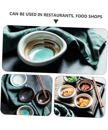 Zerodeko 4pcs Ceramic Side Dish Sauce Plate Condiment Dish Soy Sauce Small Saucer Dipping Bowl Fruit Salad Bowls Japanese Snack Fruit Snack Ice Food Container Household Ceramics Pickles - Buy Online on SooperMarket.com
