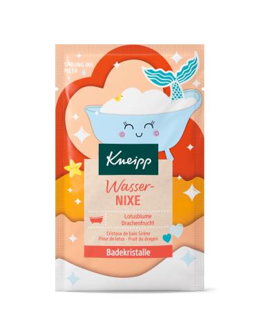 Kneipp bathing crystals waternixe - bathing additive with natural extracts made of lotus flower and dragon fruit takes you into an underwater world with coral -colored water & flower -fruity fragrance - 60g