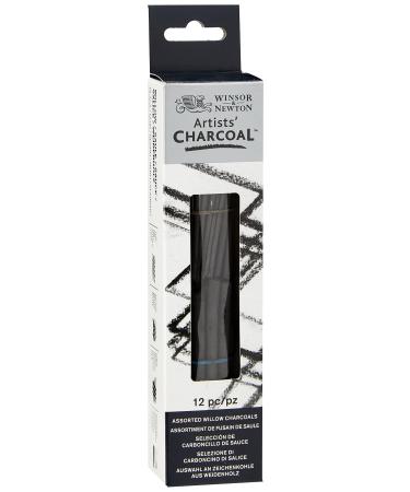Winsor & Newton Artists' Willow Charcoal  Assorted  Box of 12 Box of 12 Assorted