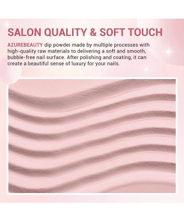 AZUREBEAUTY 12 PCS Portable Dip Powder Nail Starter Kit - Nude Pink Glitter French Nail Art Set - Buy Online on SooperMarket.com