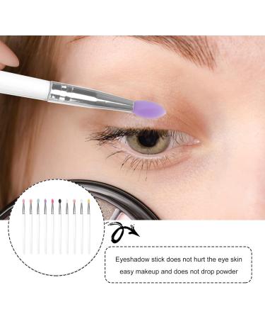 CANIGHT 10pcs Eye Shadow Brush Lip Brush Tool Eye Blending Brush Eye Makeup Tool Cosmetic Plastic Handle - Buy Online on SooperMarket.com