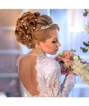 Chris.W 12Pcs Spiral Hair Pins - Pearl Swirl Coils Hair Clips for Wedding, Prom, Party - Accessories for Special Events - Buy Online on SooperMarket.com