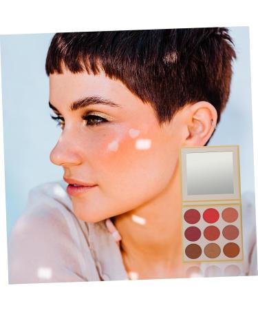 WOONEKY 1pc 9 Loose Powder Makeup Palette 9 Blush Shade Matte Powder Blush Press Powder Makeup Face Blushe - Buy Online on SooperMarket.com
