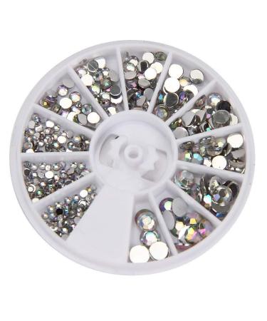 Around 3D Gemstone Rhinestone Crystal Acrylic Nail Art DIY Decoration Wheel Stylish and PopularConveniently processed