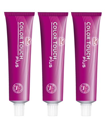 Wella Professionals Wella Professionals Color Touch Plus 66/07 Dark Blonde Intensive Natural Brown 60 ml Set of 3 brown 180 ml (1 pack)