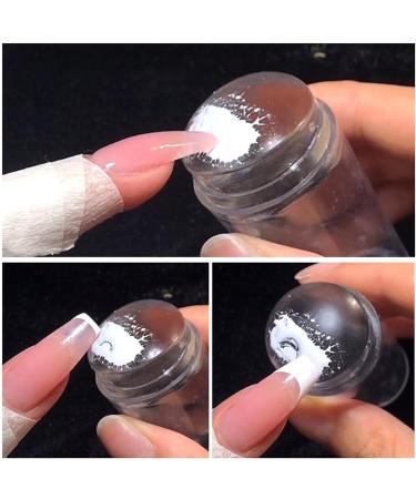Certainoly Nail Art Stamper - Clear Jelly Silicone Stamping Kit with Scraper & Image Plate for Perfect DIY Manicure - Buy Online on SooperMarket.com